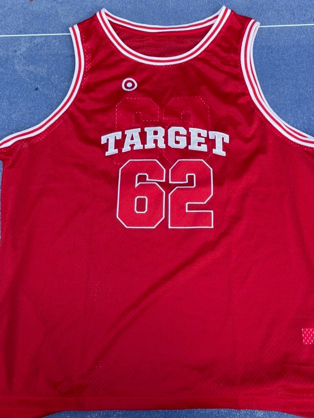 Target Employee Red Mesh Basketball Athletic Jersey